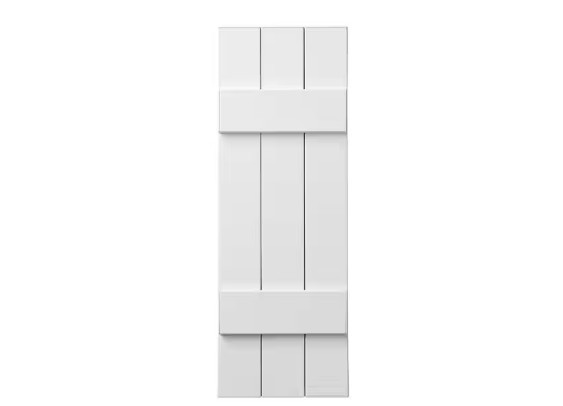 Ply Gem 11″ x 43″ Polypropylene Plastic 3-Board Closed Board/Batten Shutters-2
