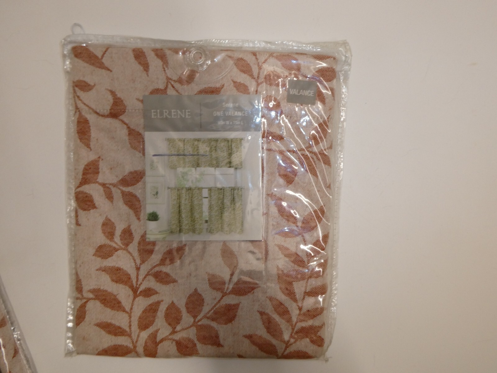 NEW Elrene Serene Kitchen Window (One Valance) 60″ wide x 15″ Long Color Spice