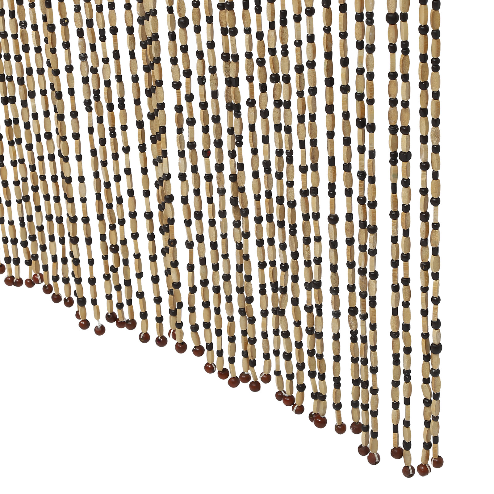 Retro Bamboo Wood Beaded Curtain Tassel Door Curtain 190*90cm(74.8*35.43inch)