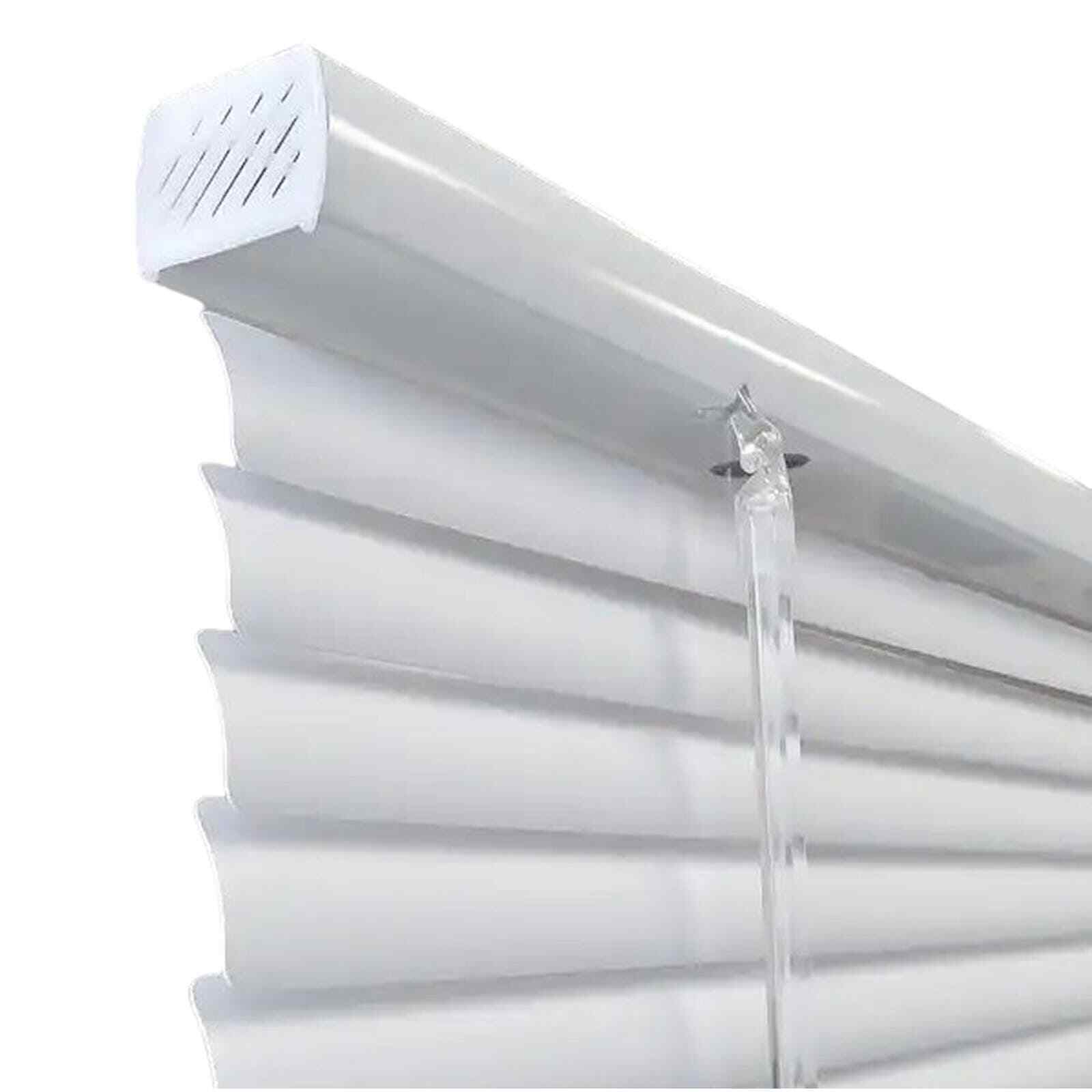 1 x 23″W x 72″L White Cordless Room Darkening 1″ Window / Door Vinyl Mini Blinds