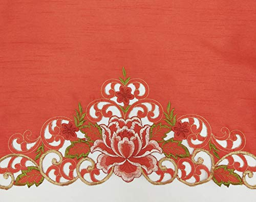 GOHD Passionate Bloom Kitchen Curtain Swag Valance and Tier Set Nice