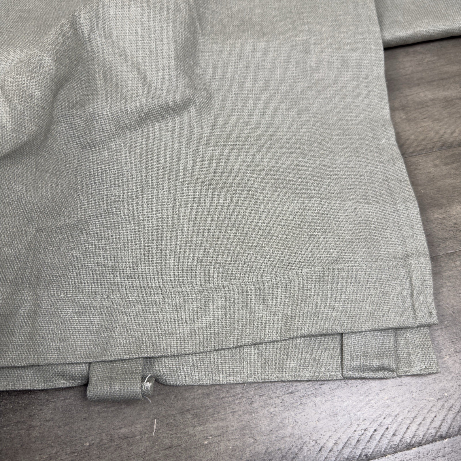 Pottery Barn Broadway Unlined Curtains Drapes 50”x84” Set/2 Eucalyptus Flaw Read
