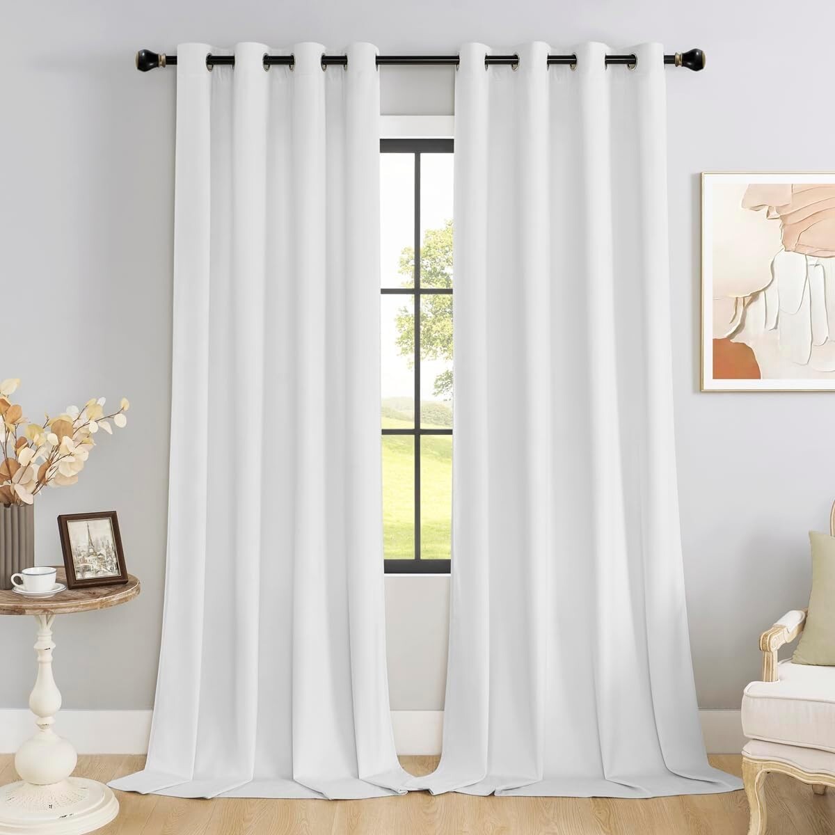New Long Velvet Curtains W/ Grommets Super Soft 2 Panels Each 52 X 120 Fast Ship