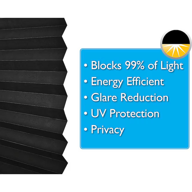 36 in x 72 in Redi Shade Paper Window Blinds Black Out Pleated Inch NEW