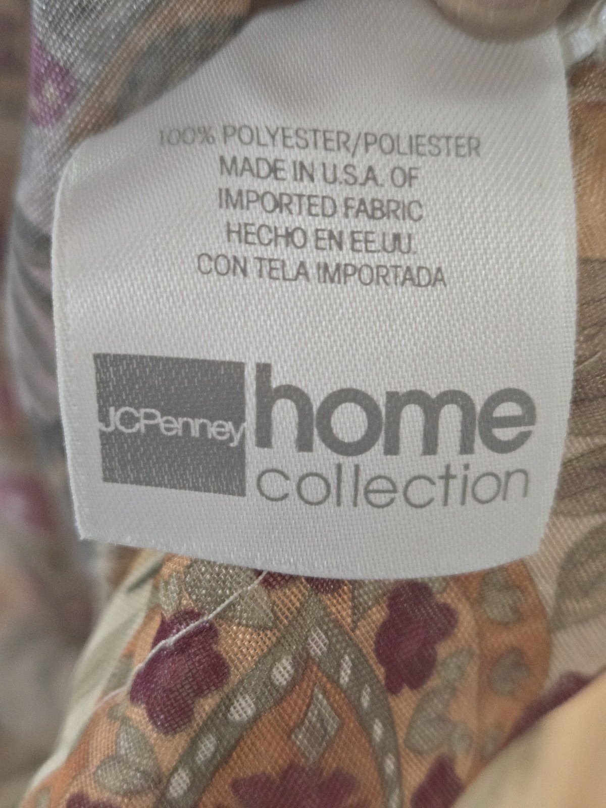 Vintage Jcpenney Sheer Paisley Waterfall Swag Valances Gold Lace Trim Boho Fairy