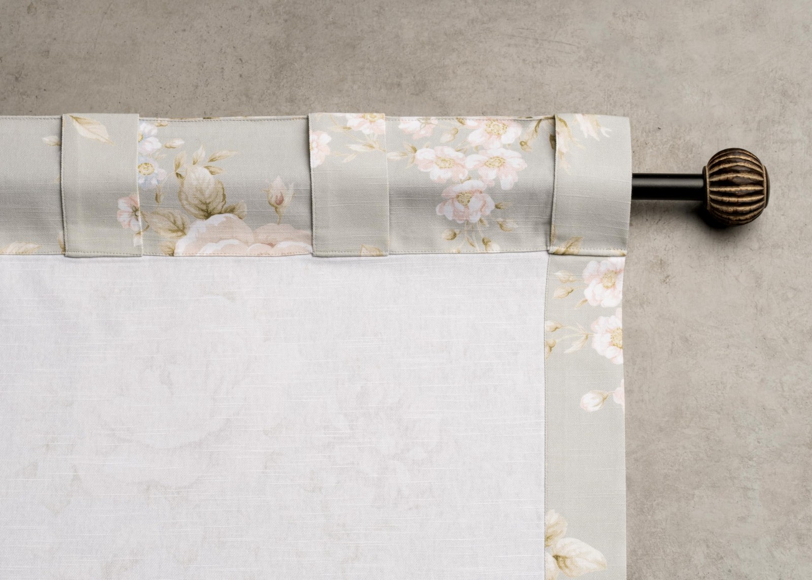 Maison d’ Hermine Newbury Pewter 100% Cotton Curtain Panel 50″x124″