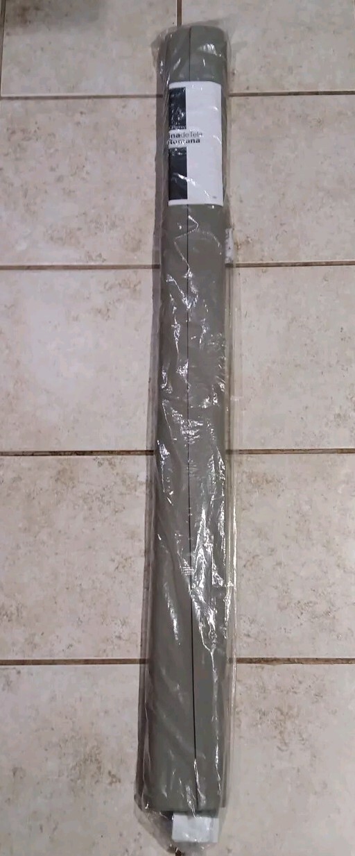 New 47 x 64 in Rica Fabric Roman Shade Gray & Hardware RN93677 CRCB008 JCP 47×64