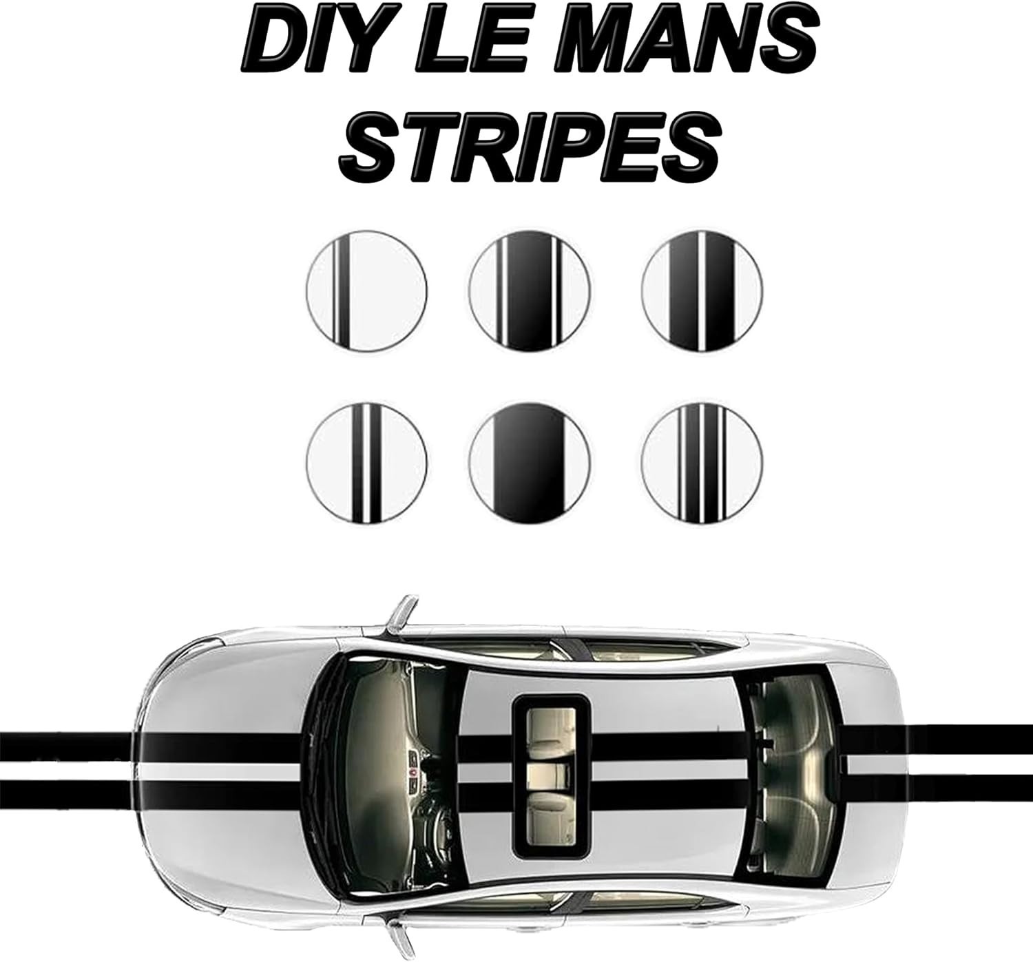 Vinyl Wrap, Cars Vinyl Film Tapes Kit for Blackout 2in x 30ft Gloss Black