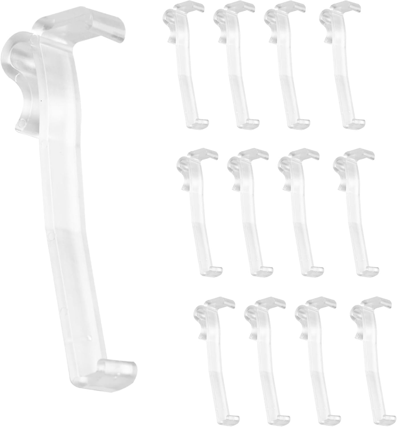3.25 Inch Valance Clips, 12 PCS Clear Plastic Valance Clips for Blinds, Hidde…
