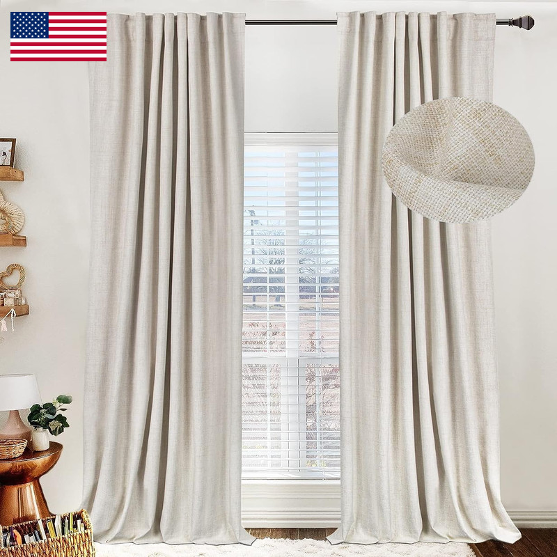 100% Blackout Shield 100 Blackout Shield Linen Blackout Curtains For Bedroom 96