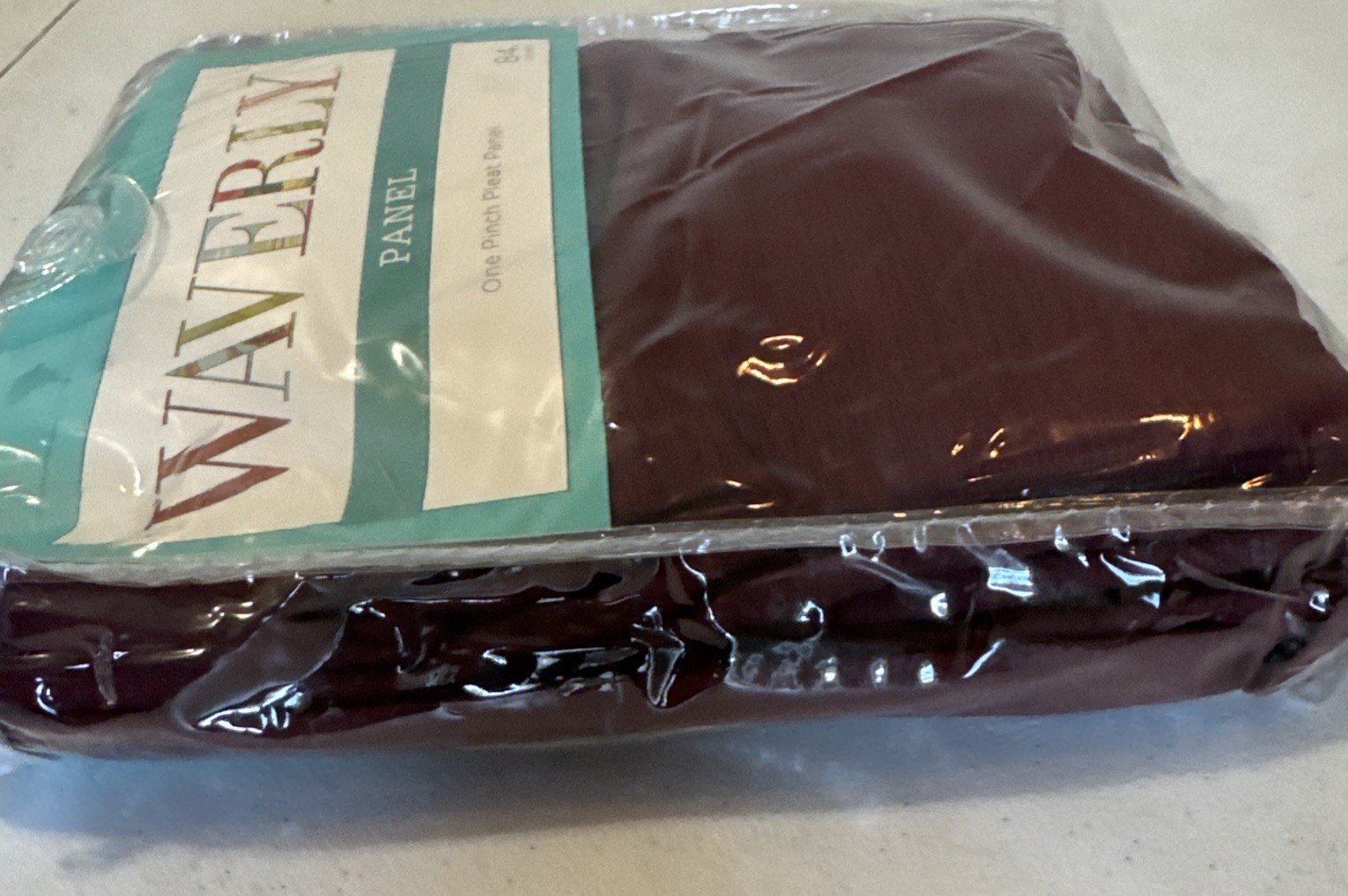 Waverly Panel One Pinch Pleat Panel 25in x 84in Serendipity Cabernet Color 25×84