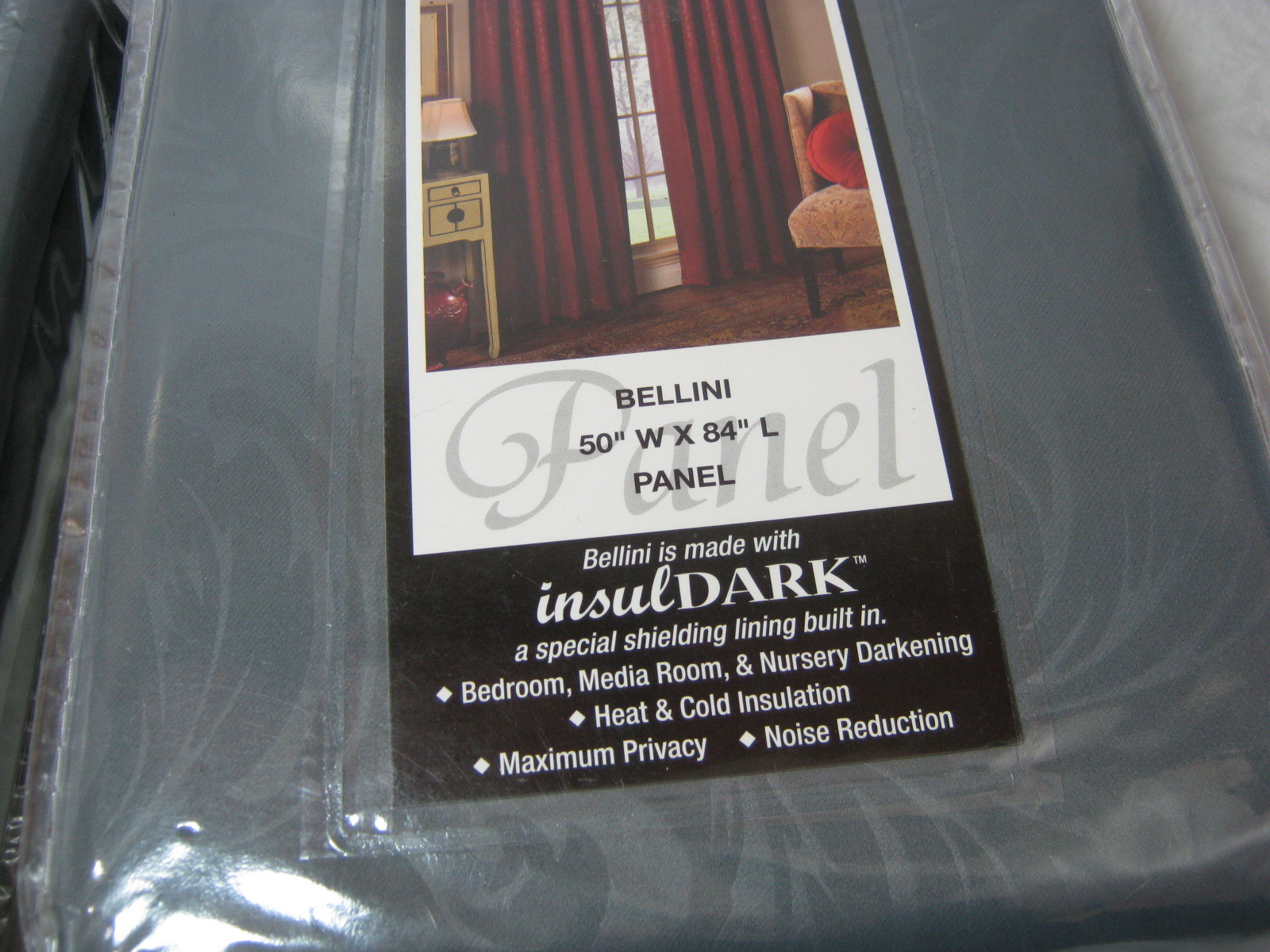 New Beacon Looms Simply Perfect Bellini Insuldark Window Panels 2(50×84) Blue