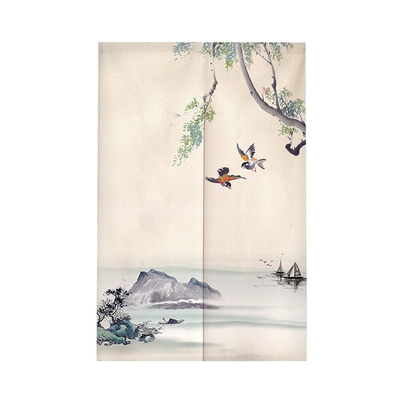 Chinese Style Door Curtain Doorway Tapestry Noren Kitchen Room Divider