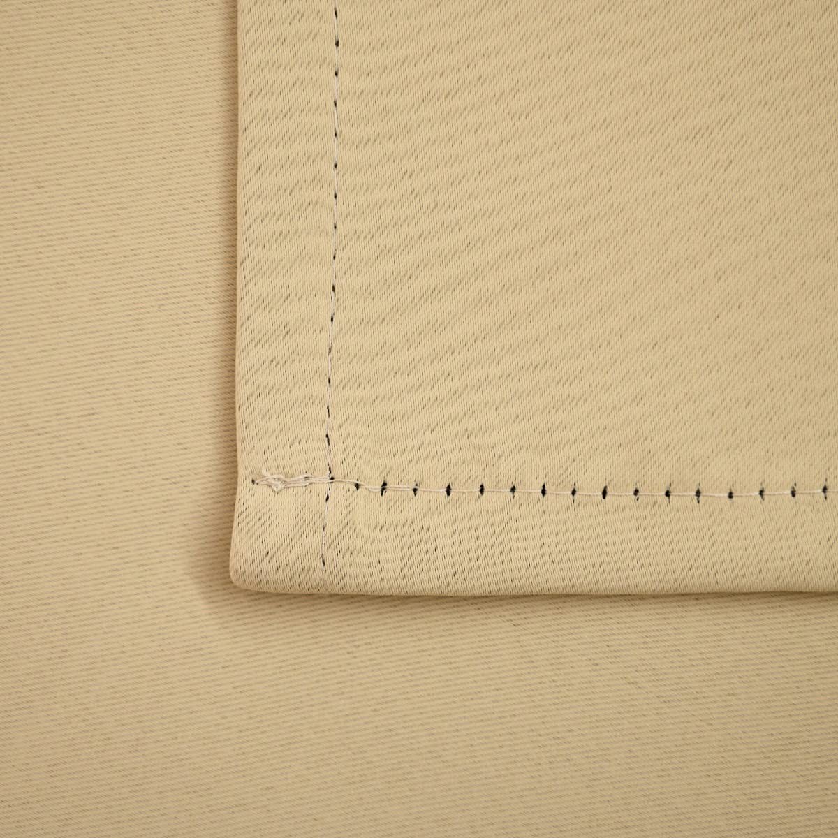 Beige Cafe Curtain (Half Window Curtain) 30 Inches Length, Rod Pocket Small K…