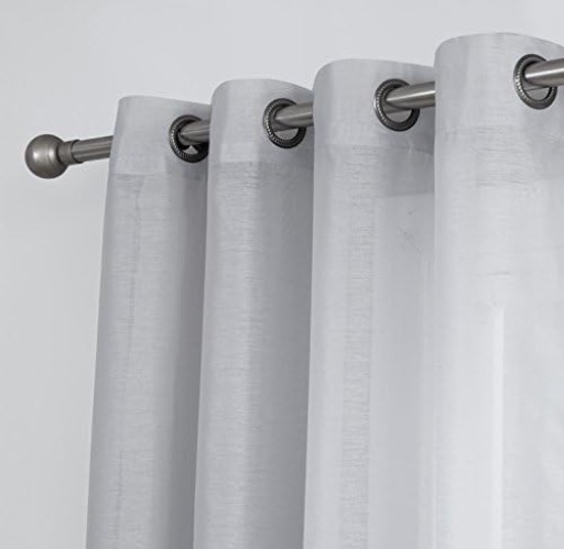 Contemporary 2-Pack Silver Grey Light Filtering Curtain Panels – 54 W x 72 L
