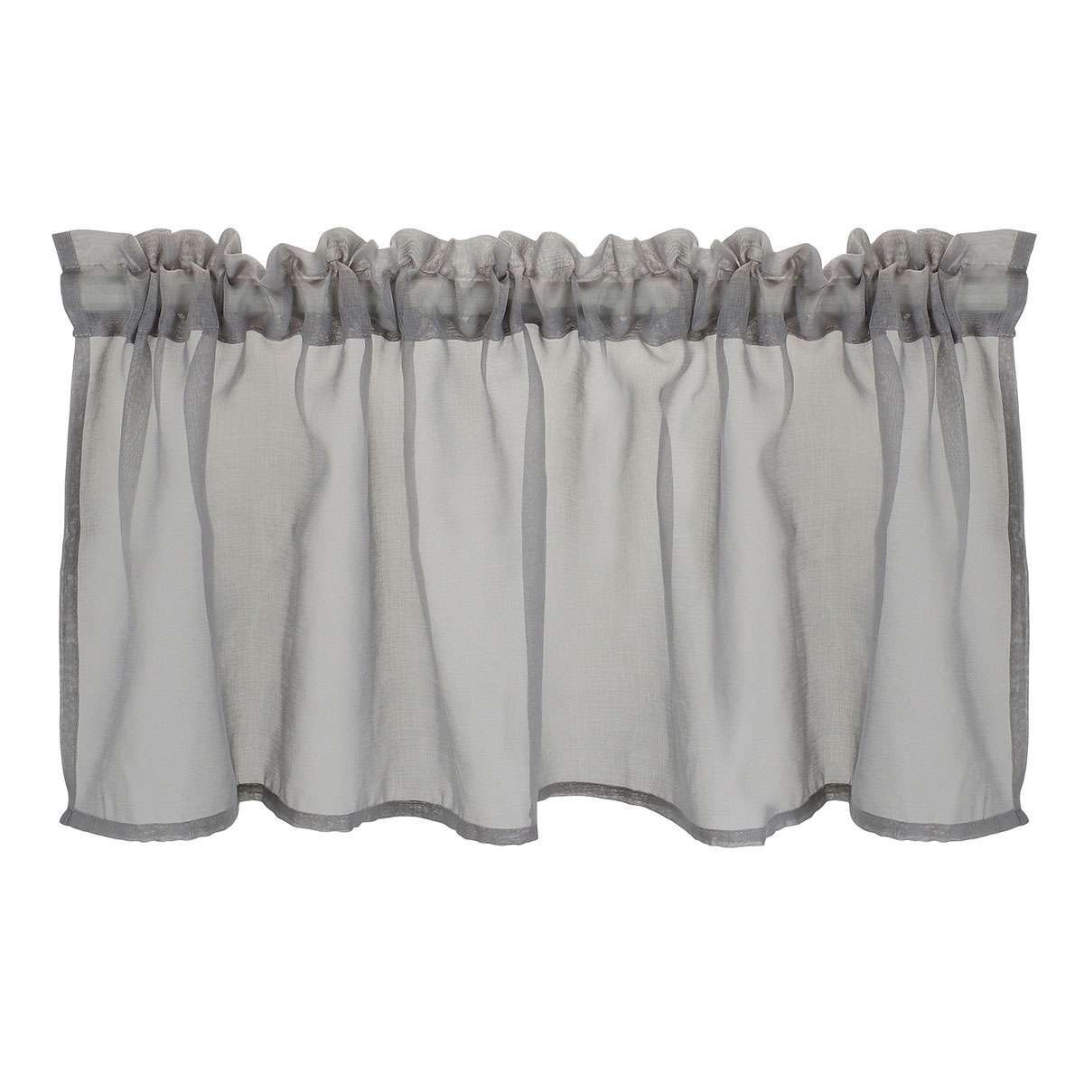 Wave Waterfall Valance Swag Window Curtain Kitchen Door Sheer Drape Faux Silk