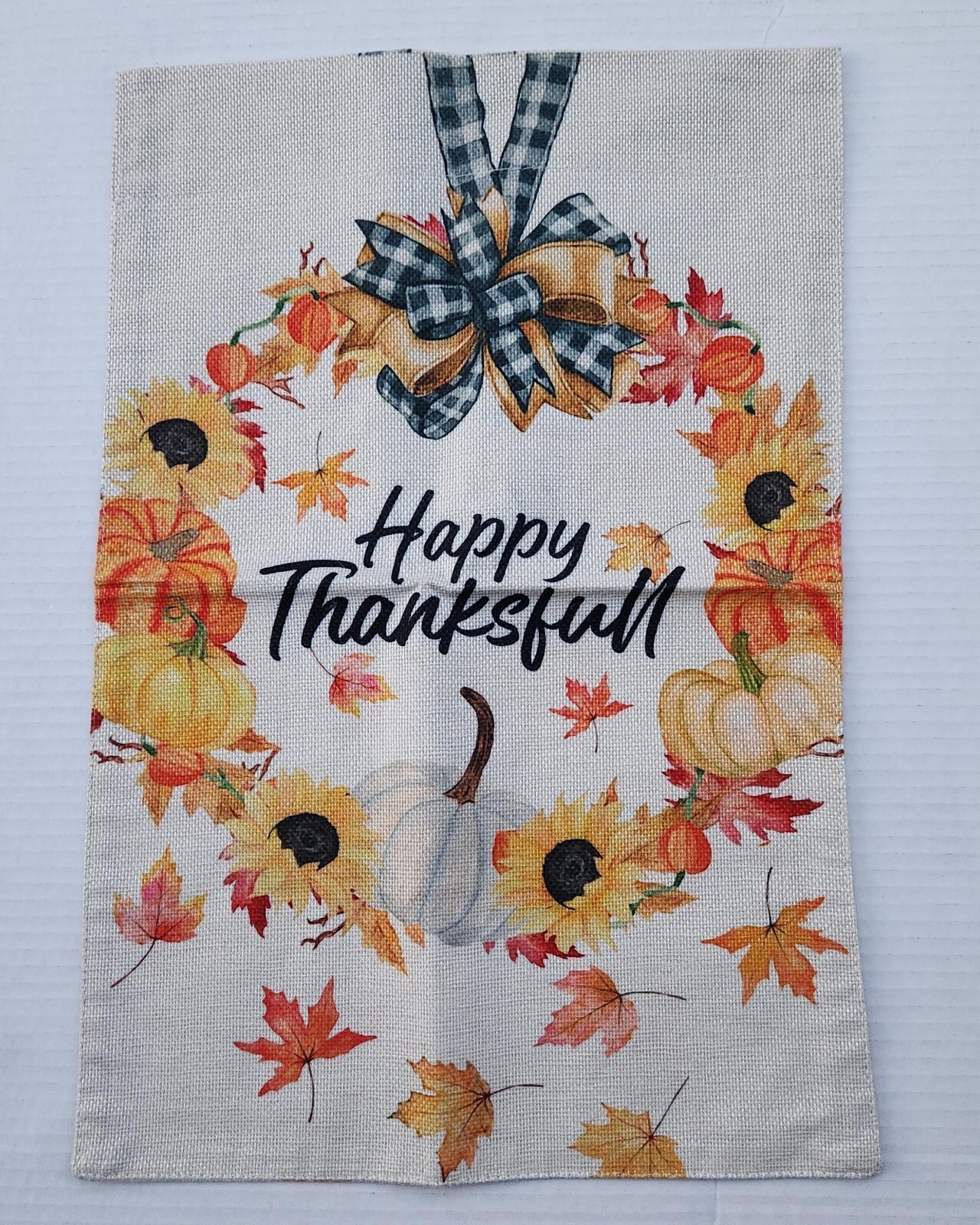 Three (3) Welcome / Hello Fall Double Sided Garden Flags – 12 in. x 18 in.