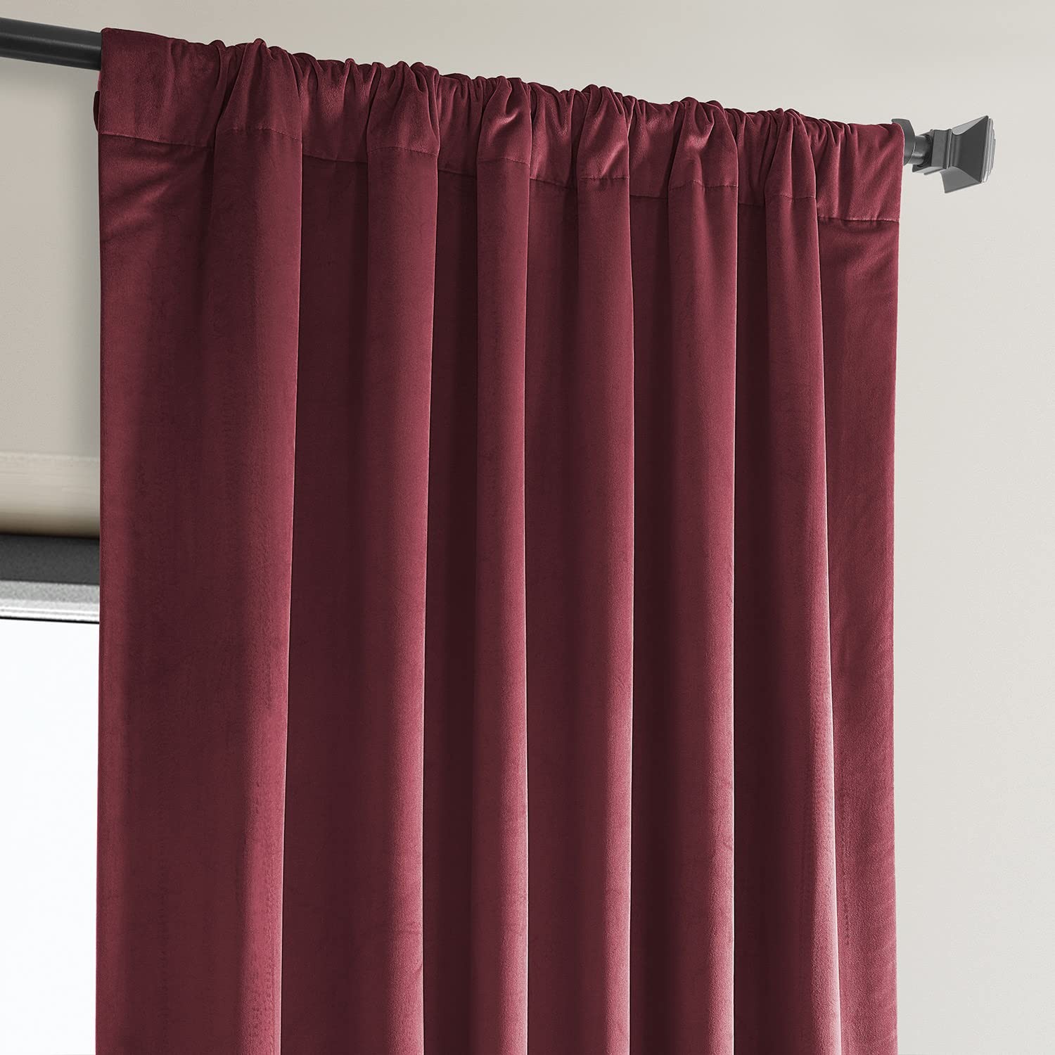 Heritage Plush Velvet Curtains, 244 Inches Long, Room Blackout Curtains for Sleep…