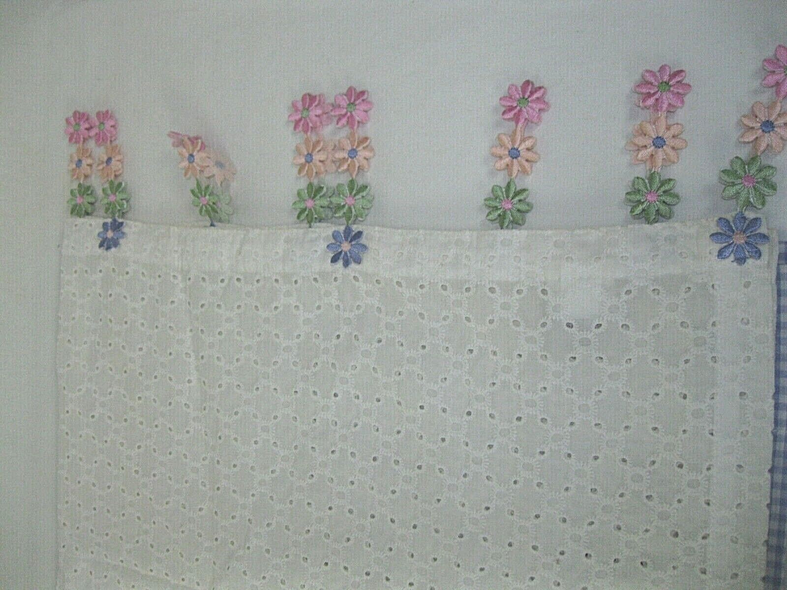3=Purple /White Gingham embroidery tabs Panels 54″ x 82″