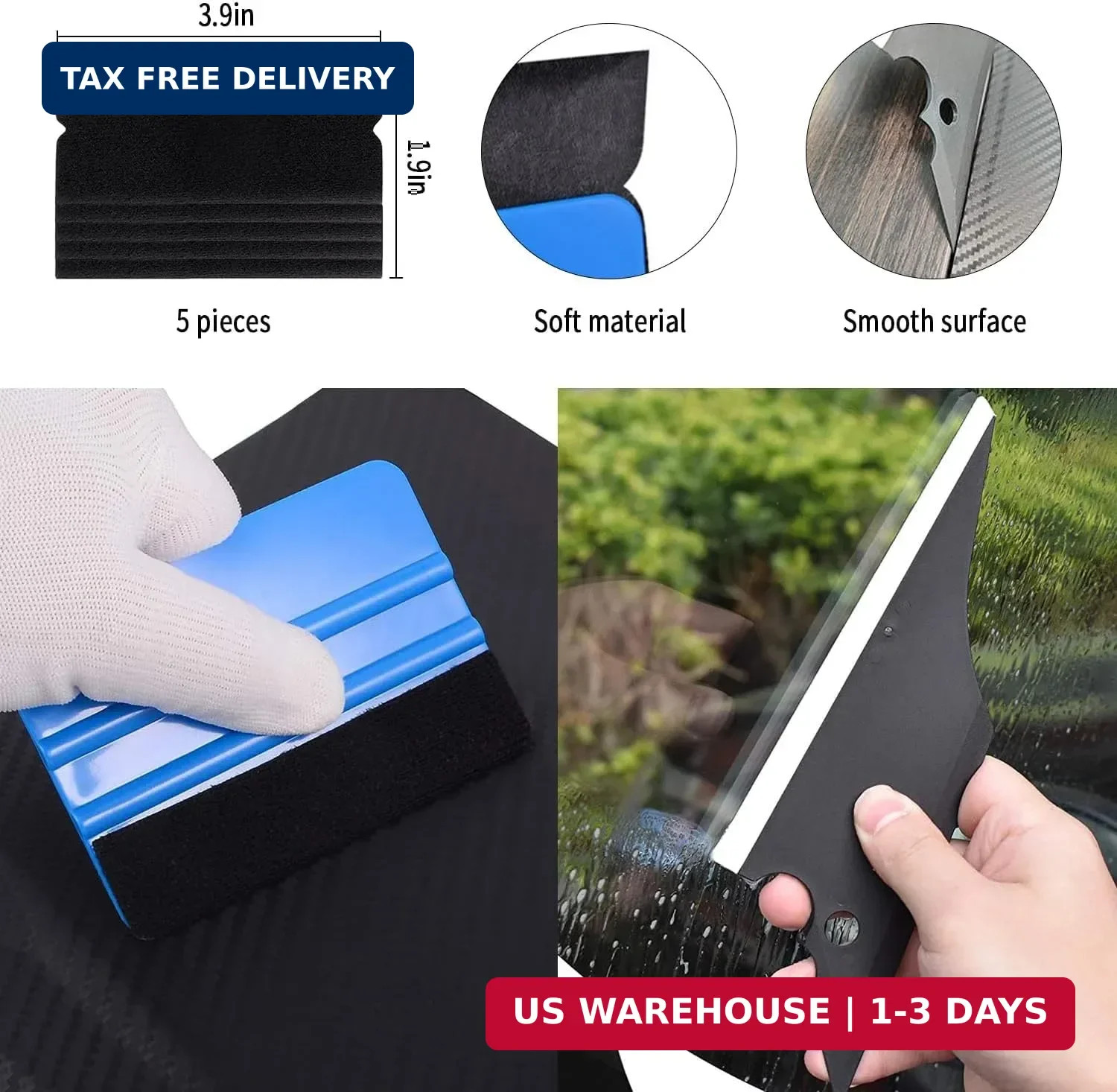 41 PCS Car Window Tint Kit, Window Tint Tools Squeegee Kit for Vinyl Wrap Film I
