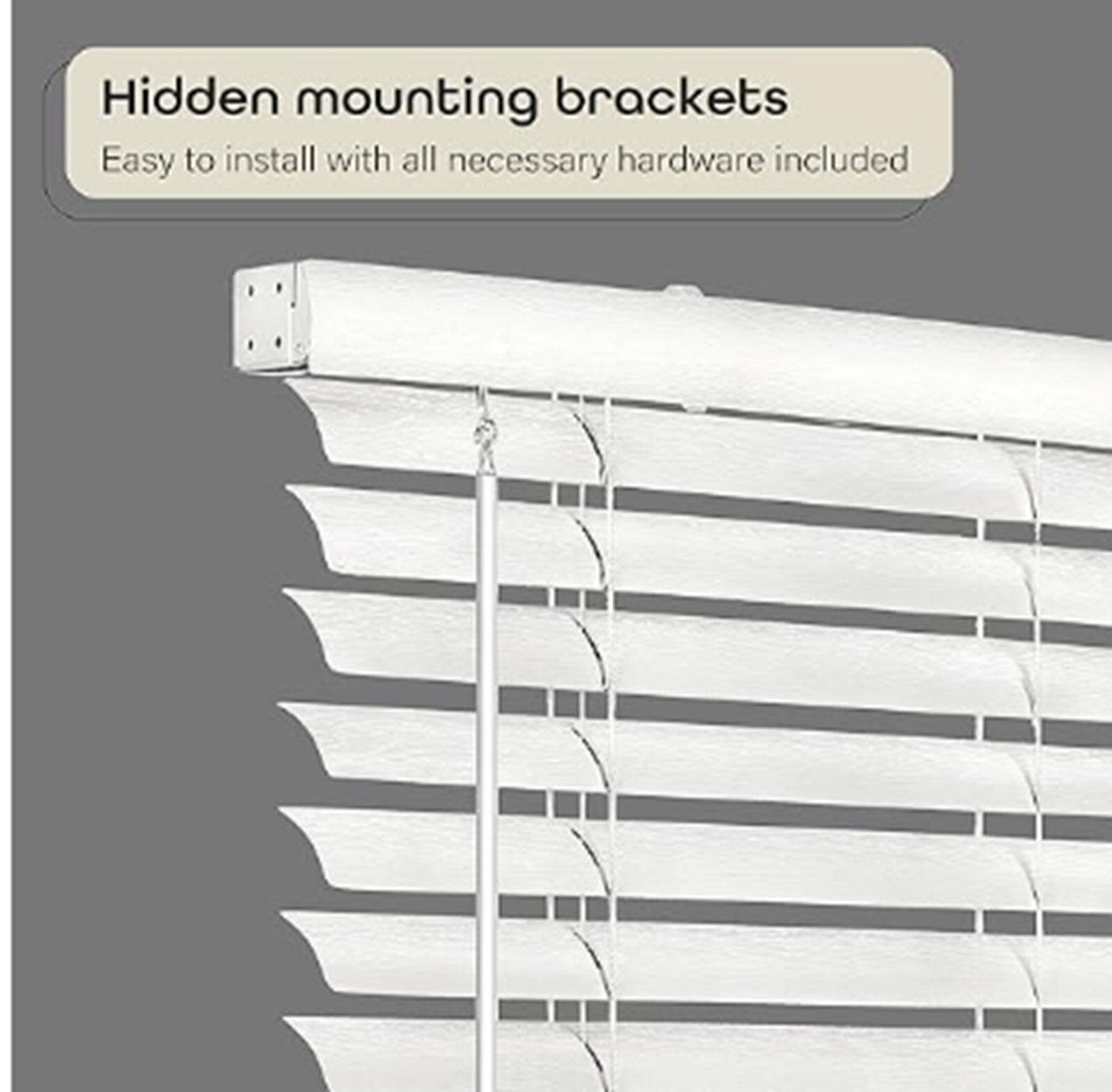 Cordless Room Darkening Venetian Blind – 33 Inch Width, 64 Inch Length, 2 Vin…