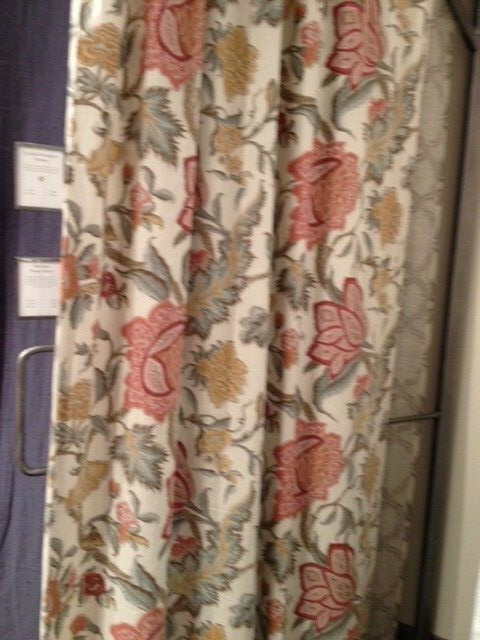 Pottery Barn Cynthia Drapes Set 2 Palampore Floral 84 Cotton Curtains Pair New