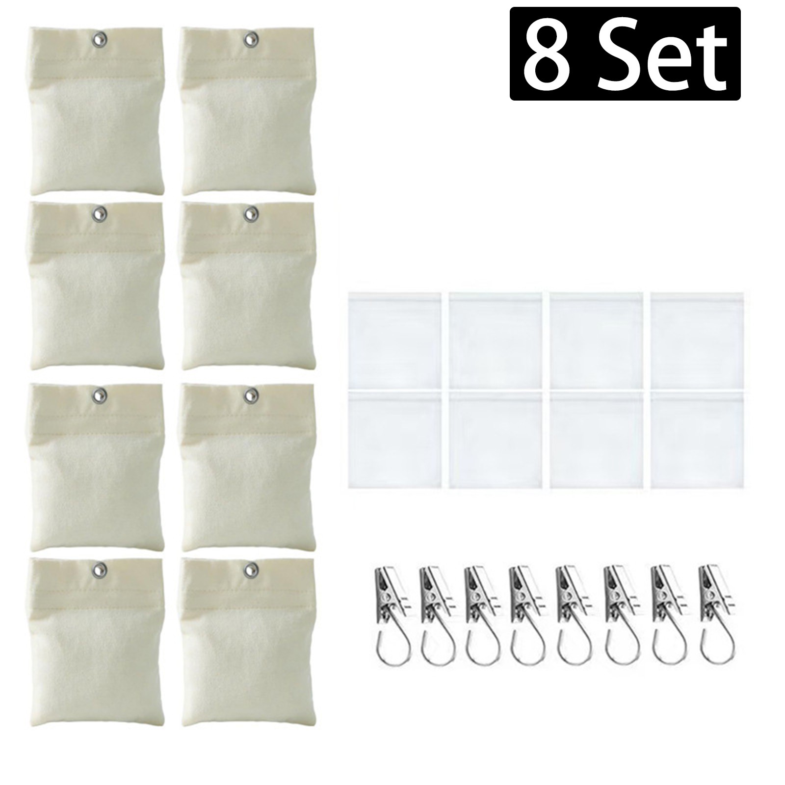 8 Set Weight Clips Party Curtain Weights Kit Home Sandbag Weights Reliable New