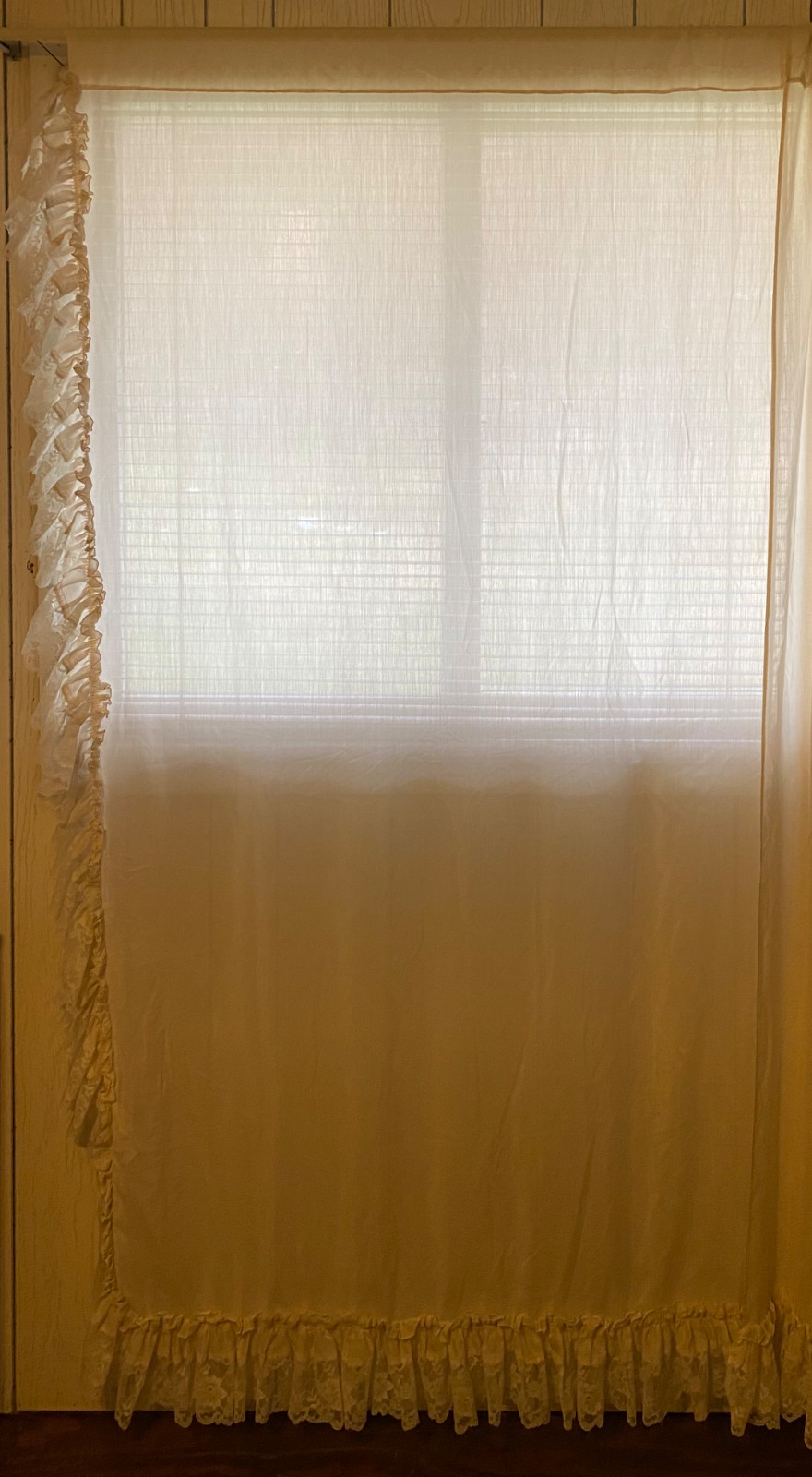 A Variety of Vintage Ivory/Beige Curtains Style and Sizes Panels, Valance, Swag