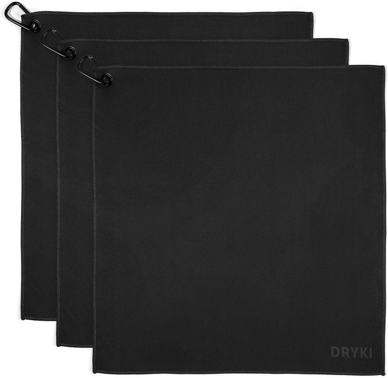 Sweat Absorbing Handkerchiefs – The 15″ x 15″, Black: Large Size, 3 Pack