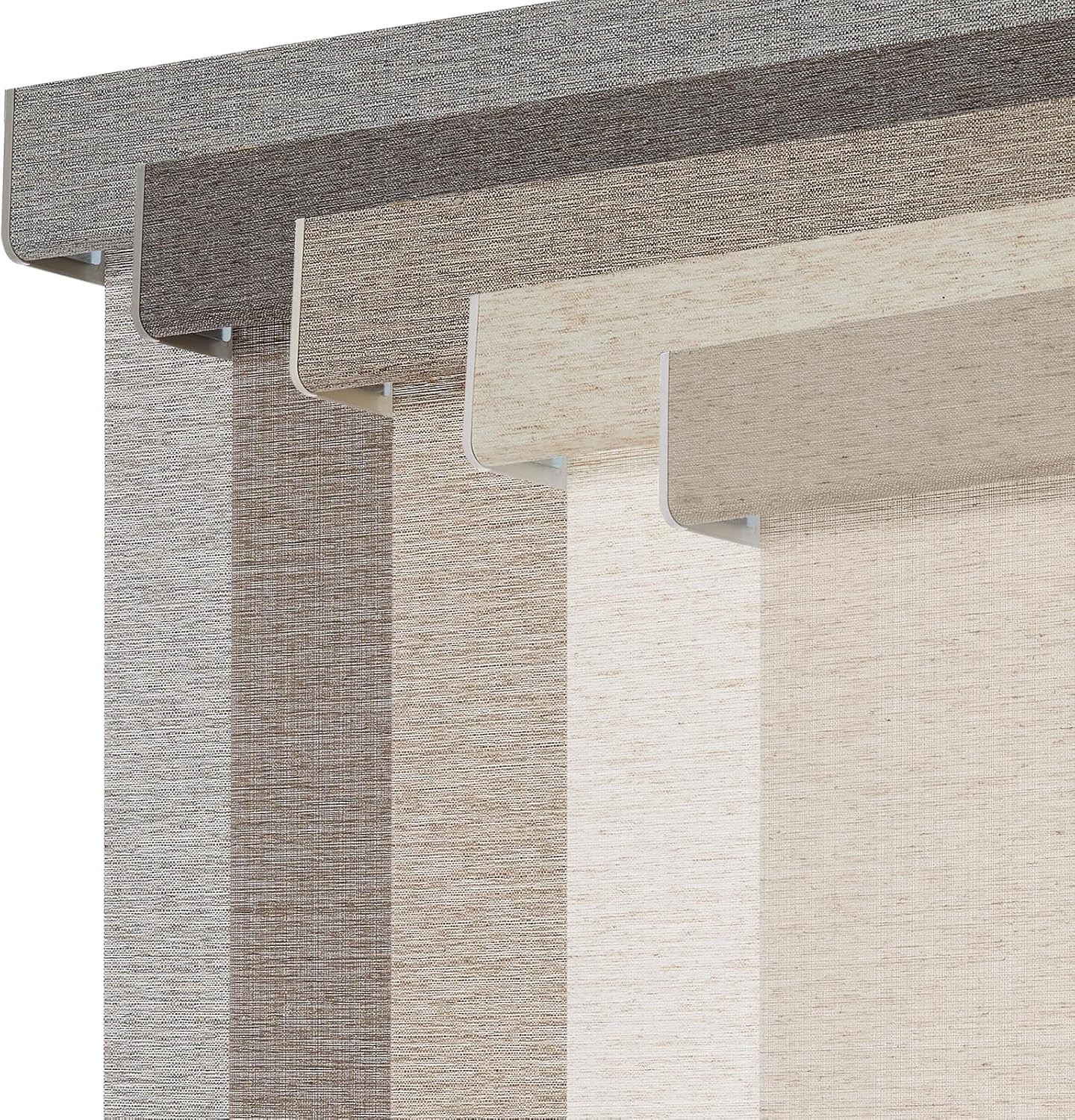 Persilux Cordless Light Filtering Roller Shades Beige 17×64 Linen Thermal #R032