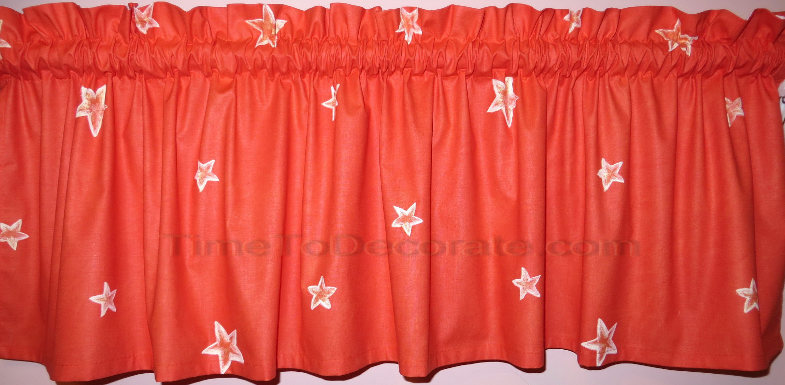 🌟 New twinkle STAR on ORANGE valance 55″ x 14″
