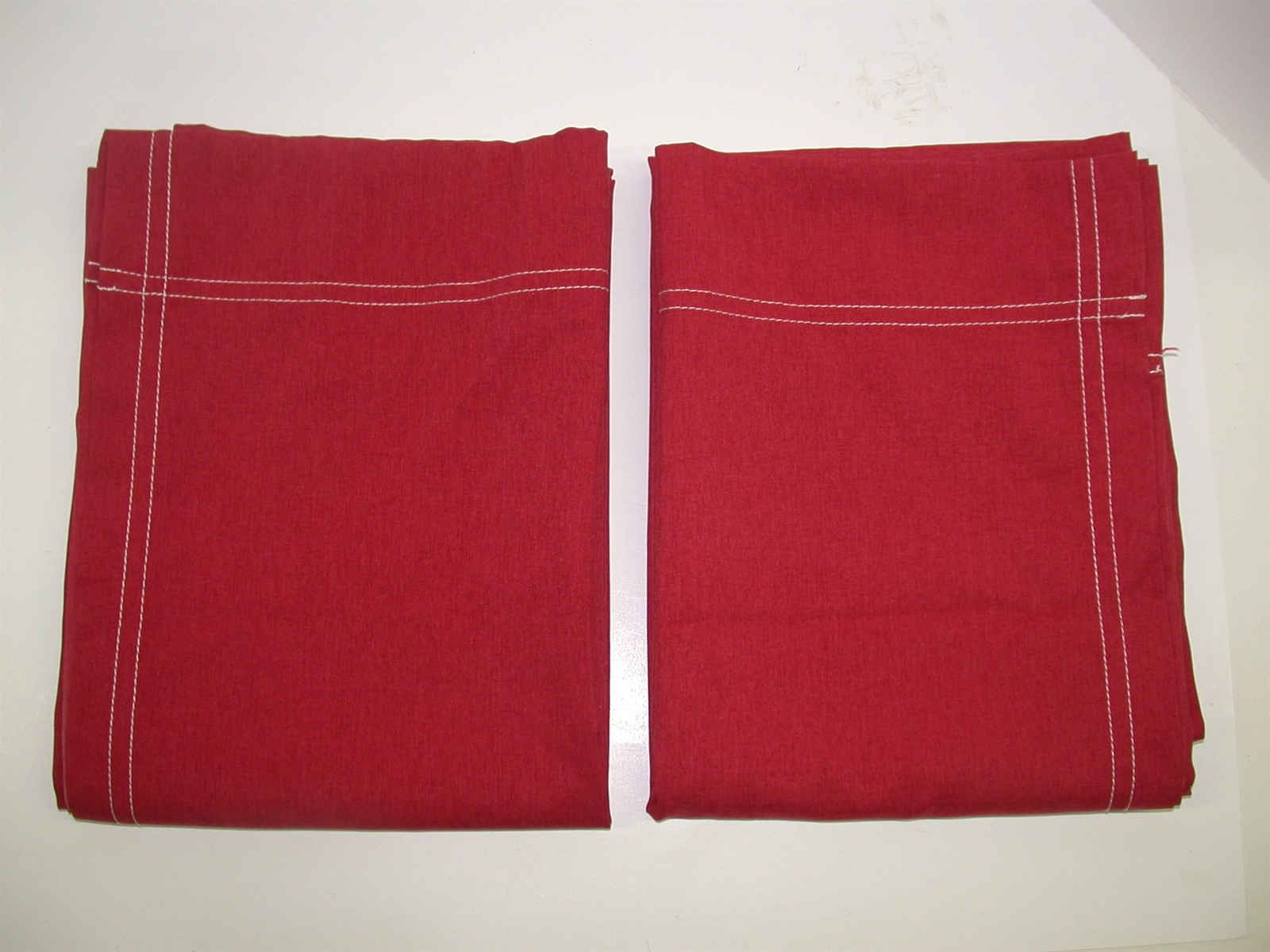(1) Pair American Living Rod Pocket Curtains ~ Burgundy ~ 43″W X 84″L Each Panel