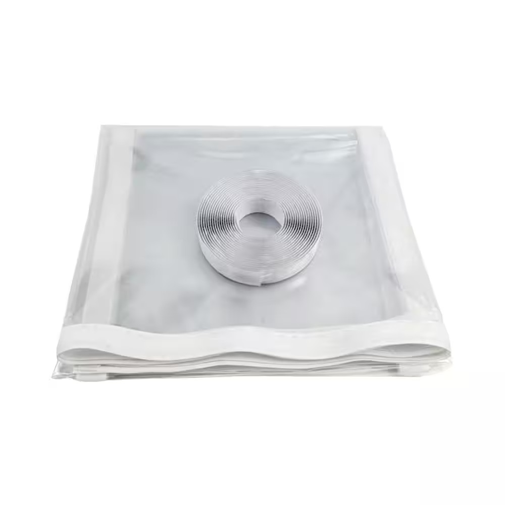 47 In. X 59 In. Indoor Window Insulation Kit with Zipper for Winter Keep Cold Ou