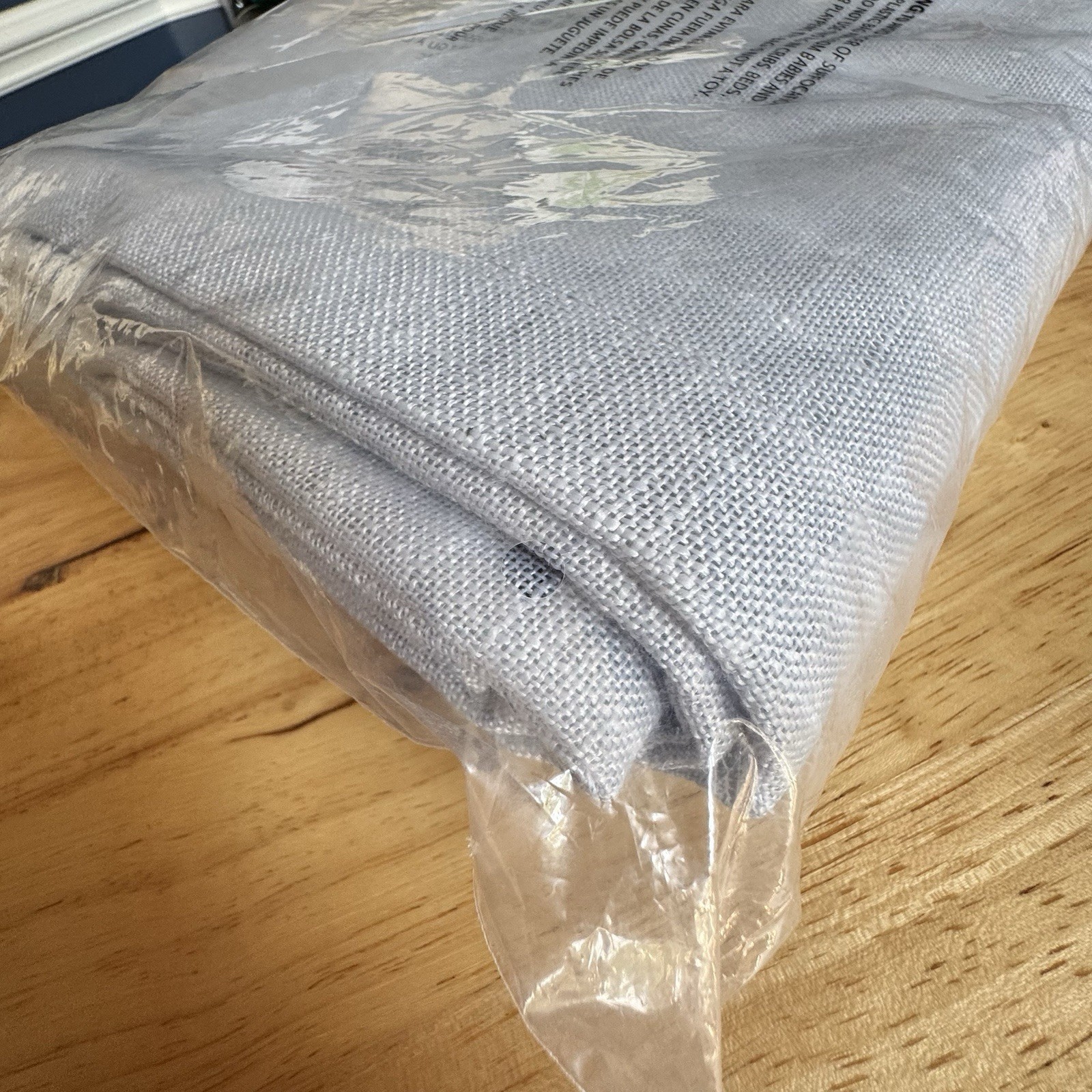 Exclusive Home Bella Melrose Blue Set Of 2 Curtain Panels Linen Semi Sheer 54X84