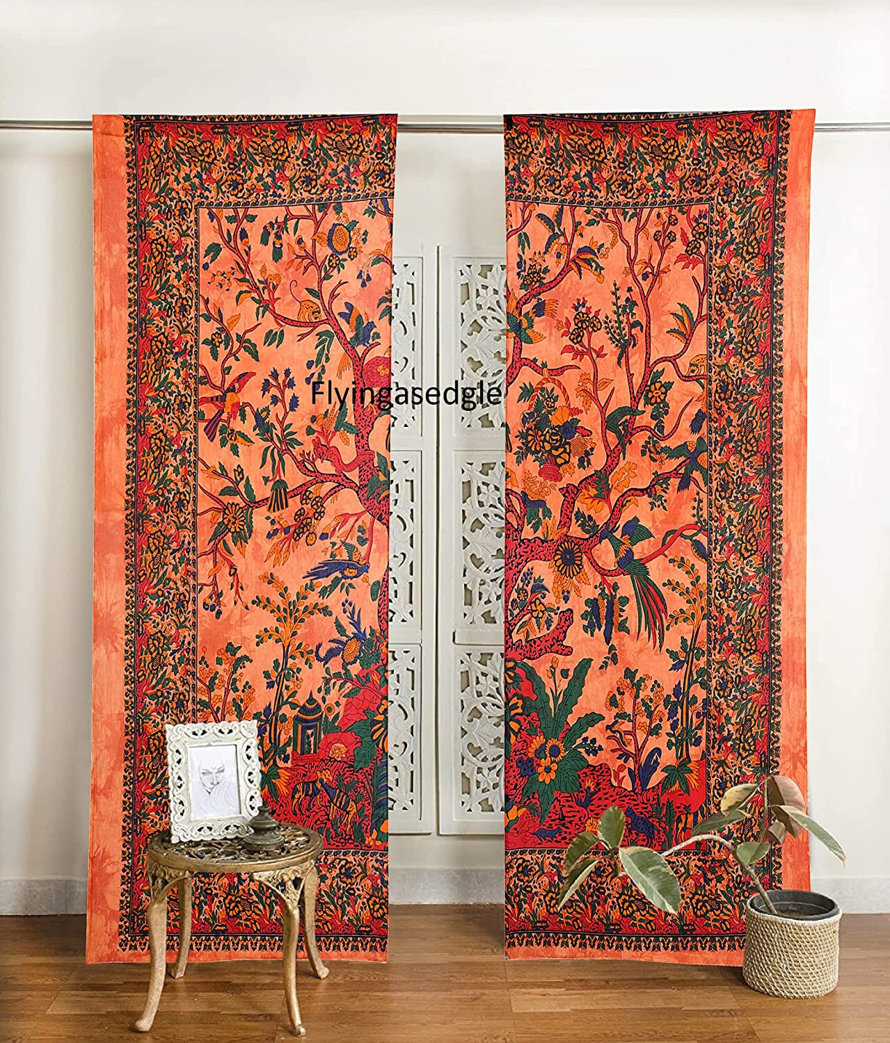 Indian Mandala Curtains Hippie Wall Drapes Bohemian Door Window Curtain Hippie~