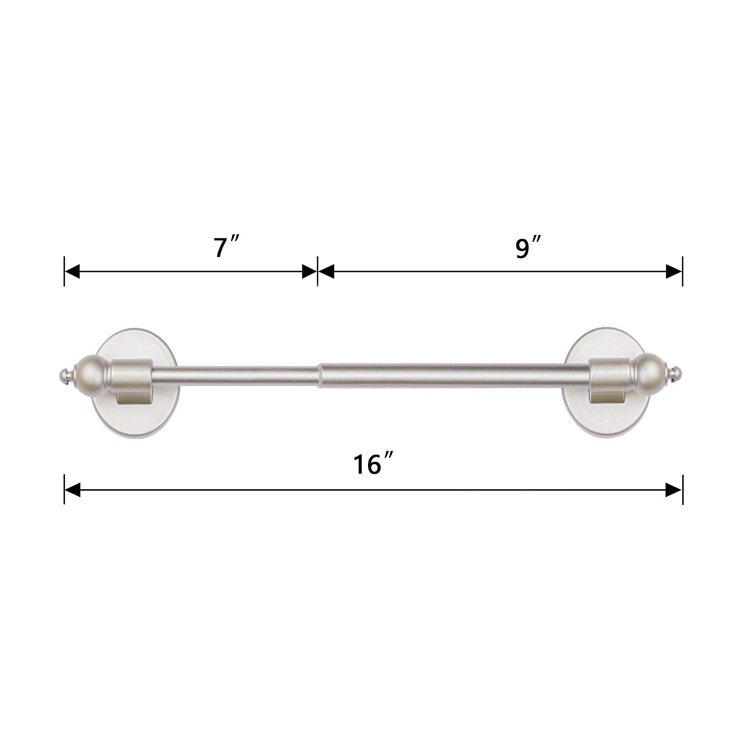 Magnetic Curtain Rods,Multi-Use Adjustable Appliance for Metal Doors,Windows,…