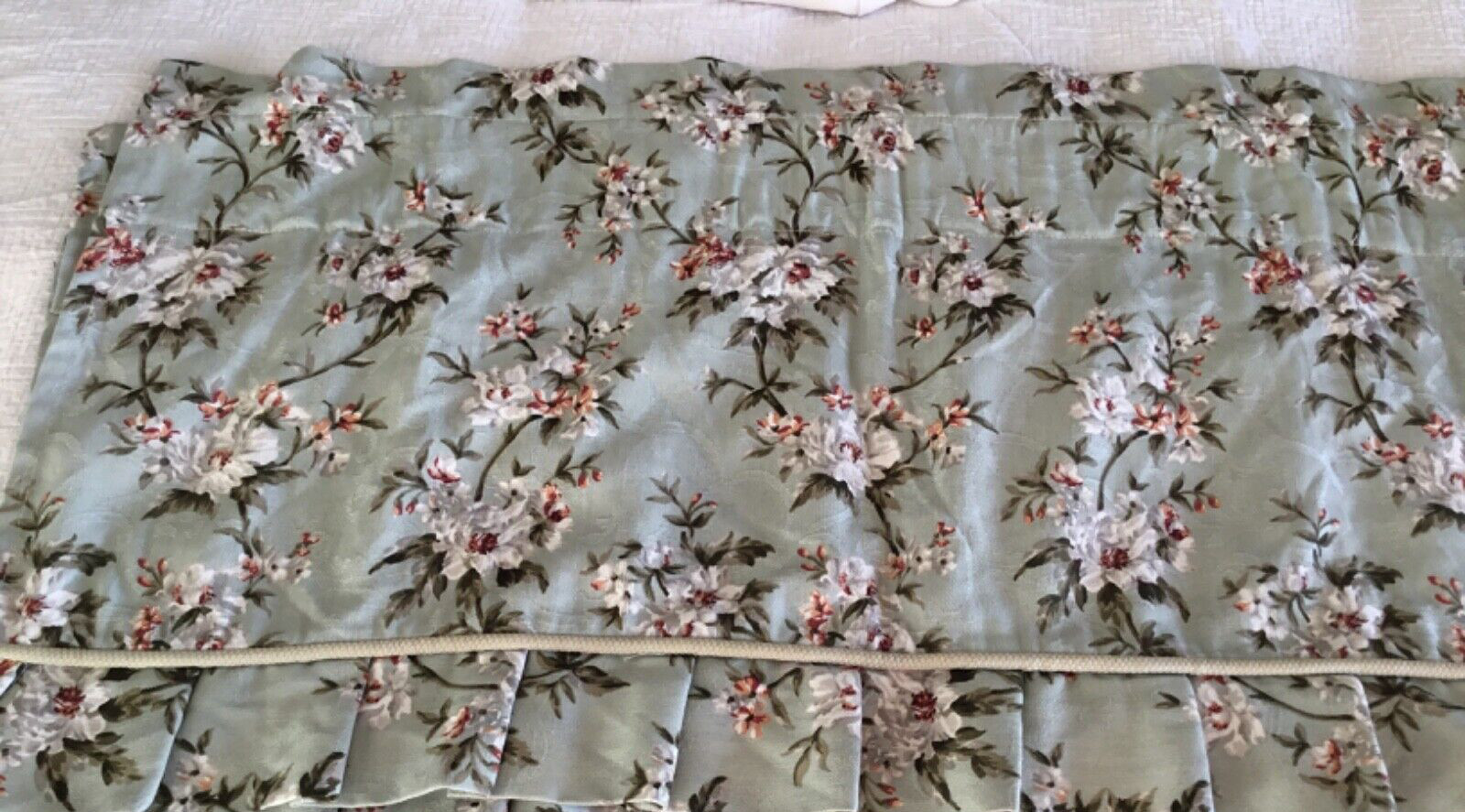 WAVERLY Garden Room Flowers Jacquard Multicolor Valance ~ 70” x 18”