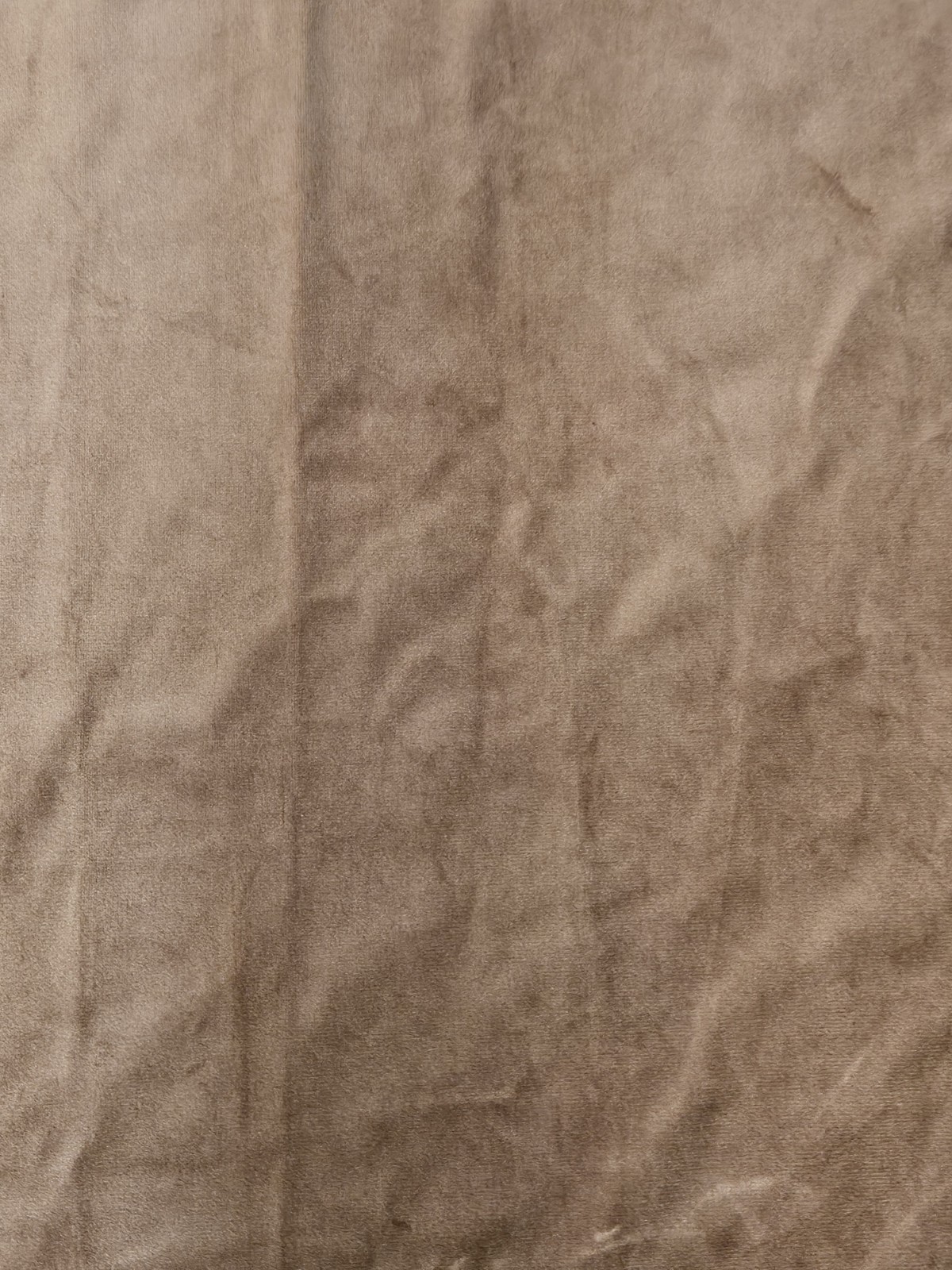 Pair of Warm Brown Rod Top Pair of Velvet Curtain Panels 50.5″x83.5″ Germany