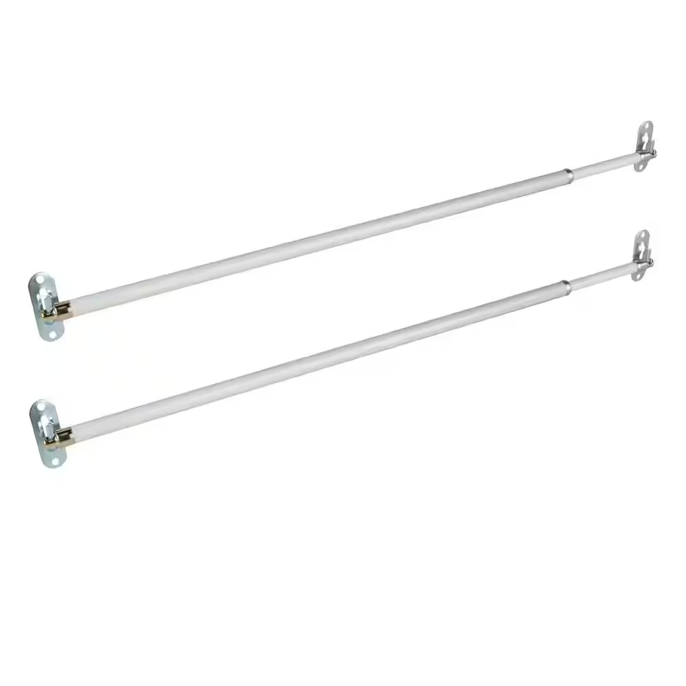Adjustable 11″ to 19″ round Sash Rod in White (Set of 2)