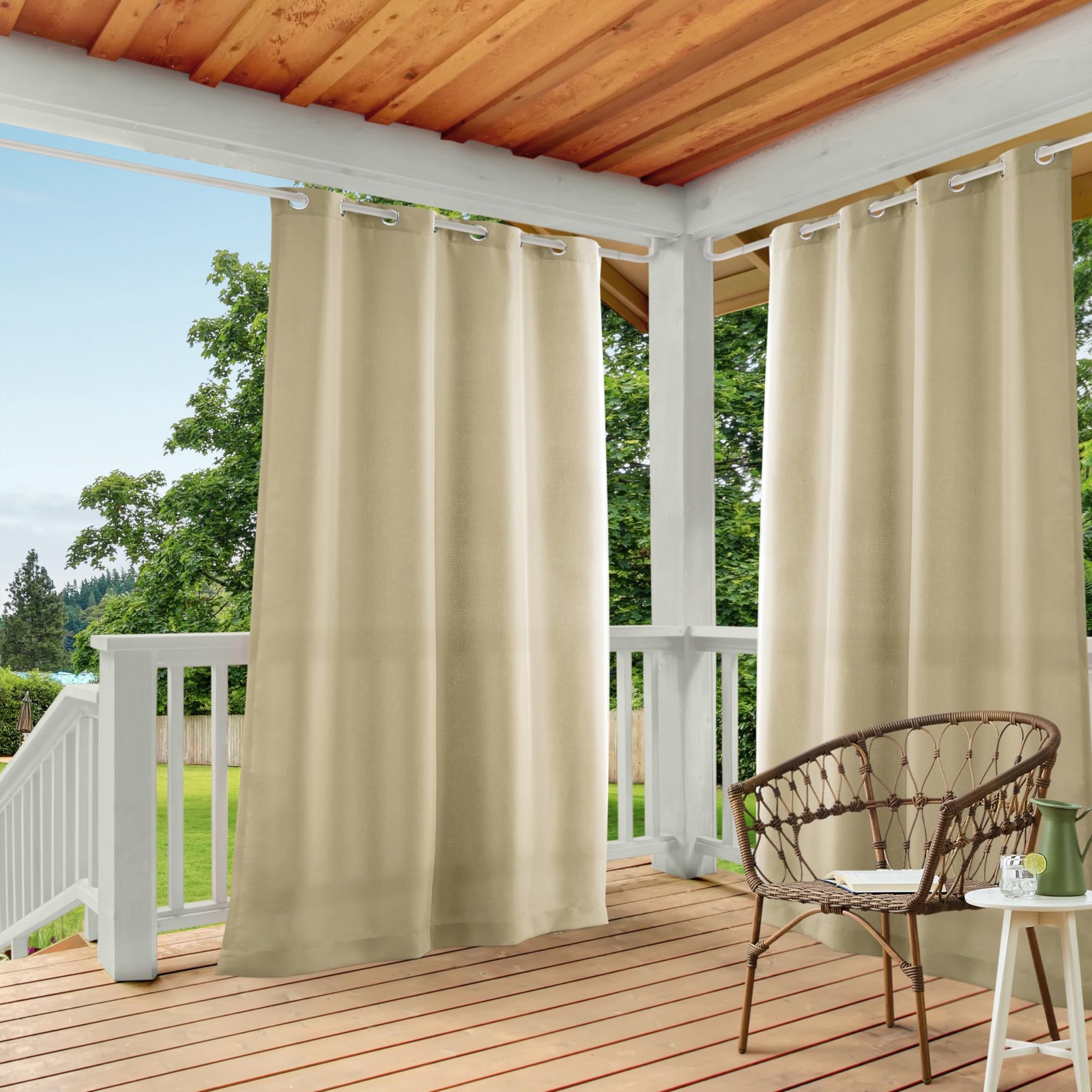 Exclusive Home Cabana Curtain for Indoor and Outdoor Use, 137.2 x 213.4 c…
