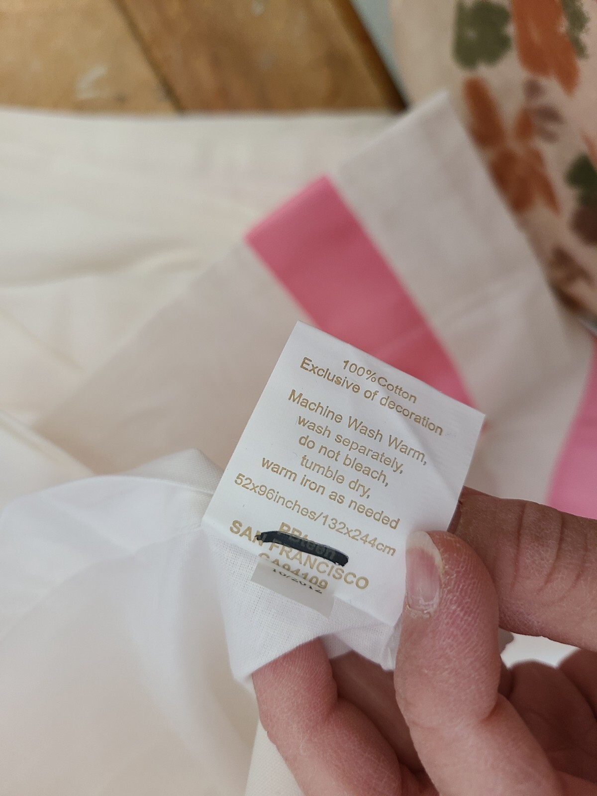 Pottery Barn Teen «Suite Ribbon – Pink» 52 X 96 Lined Drape Panel