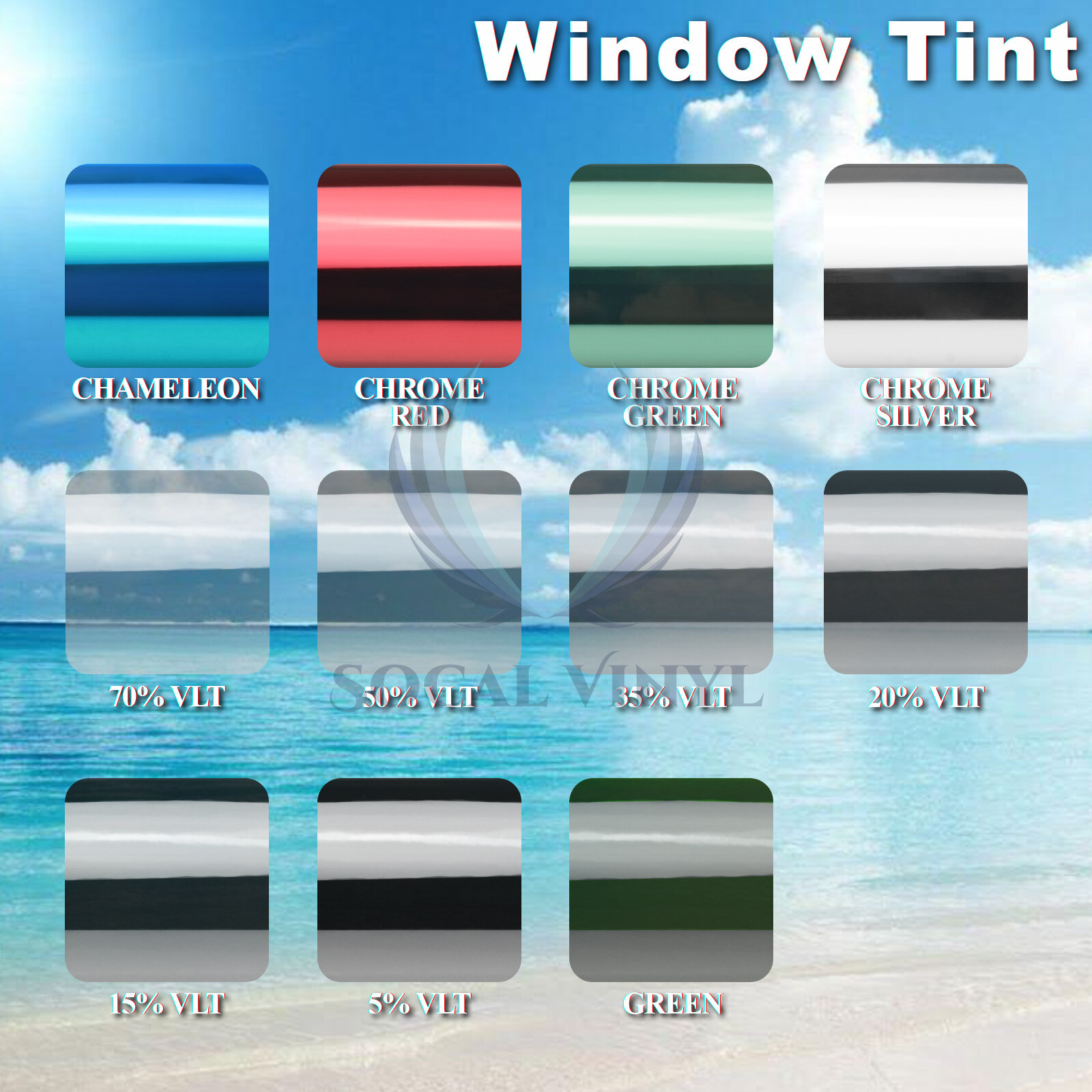 20″x10FT Uncut Window Tinting Film Car Home Office Glass Privacy Security Roll