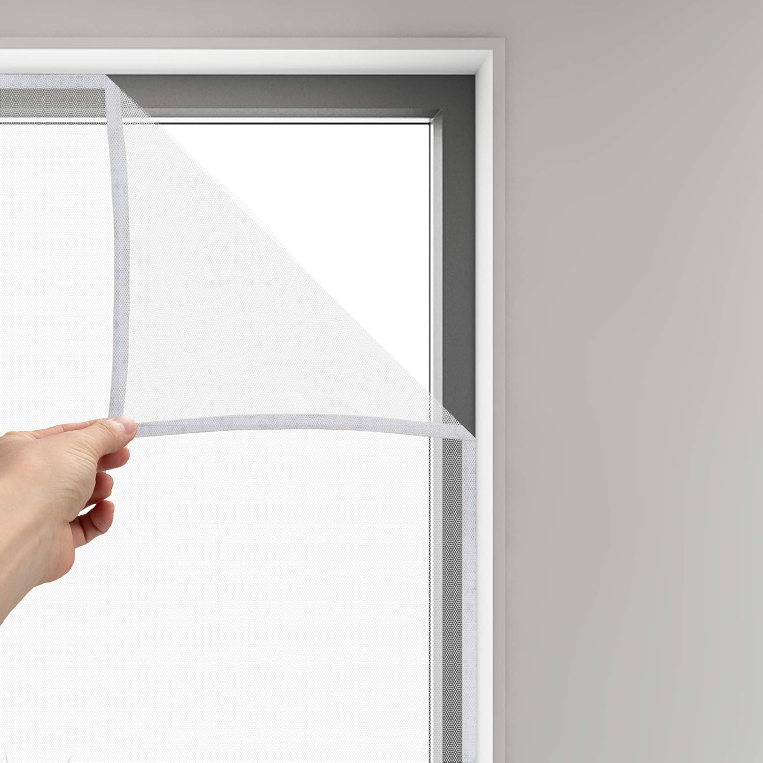 DIY Self-Adhesive Window Screen Netting Mesh Curtain, 100X150Cm (Approach 39.37X