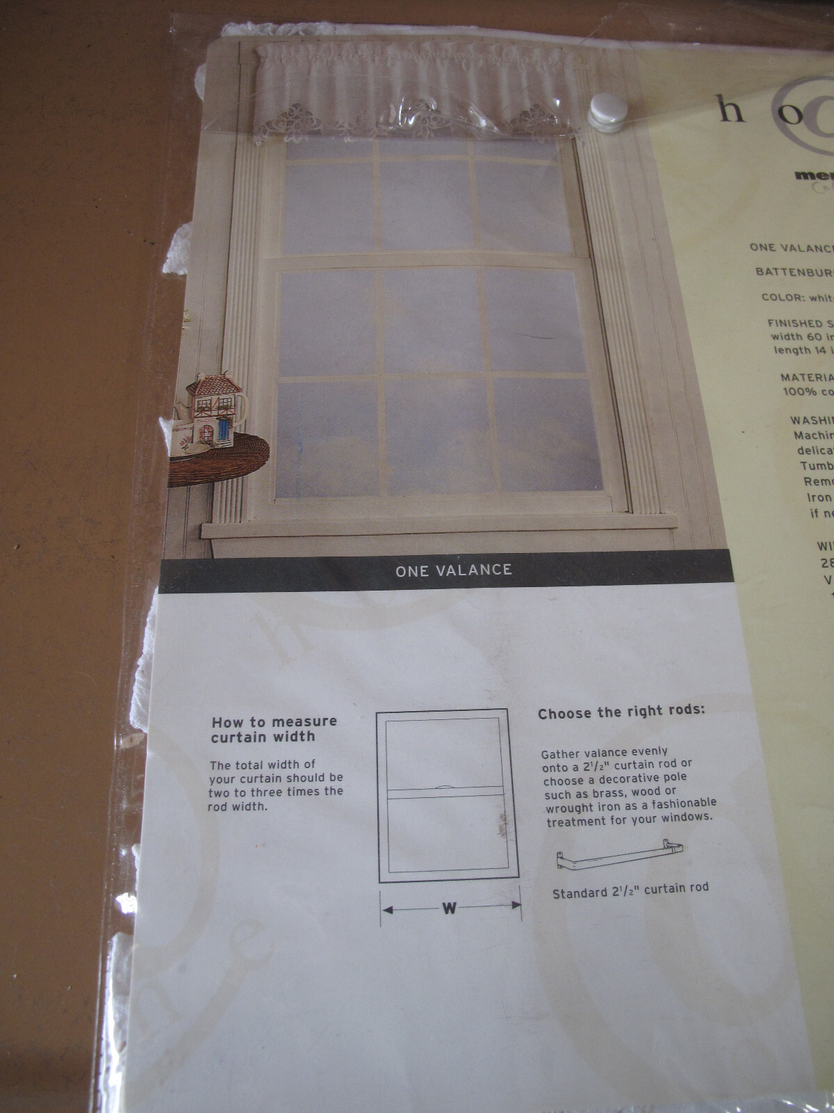 HOMW Lace Trimmed Window Treatments