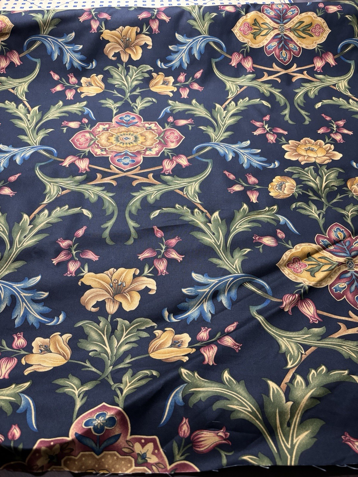 Waverly Home Decor Fabric 60 x 5 Yds Black Floral Made After 2017 New
