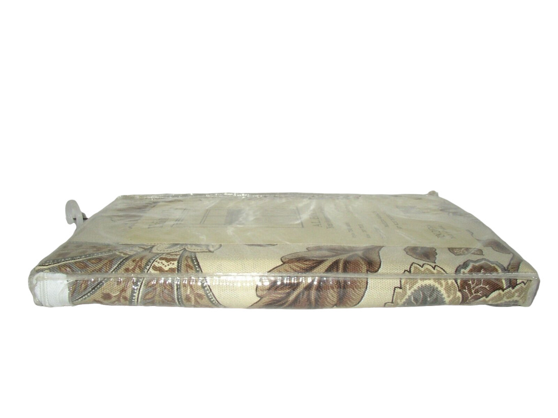 Ellis Valerie Tier Curtain Set Cotton Kitchen Floral Brown Blue Gray Beige 68×24