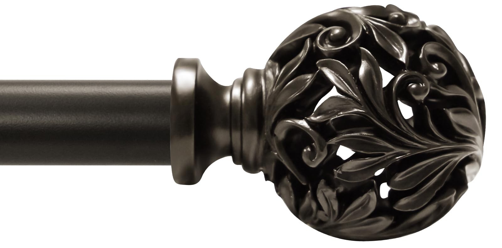 Bronze Curtain Rods 18 to 45 inches 1.5-3.75 ft 1 Inch Diameter Adjustable He…