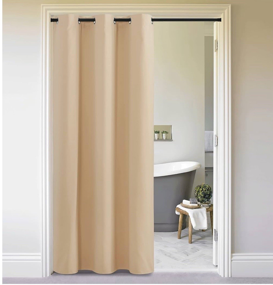 Doorway Curtain Privacy, Door Cover Curtain, 60″W x 84″L (Pack of 1) Grey