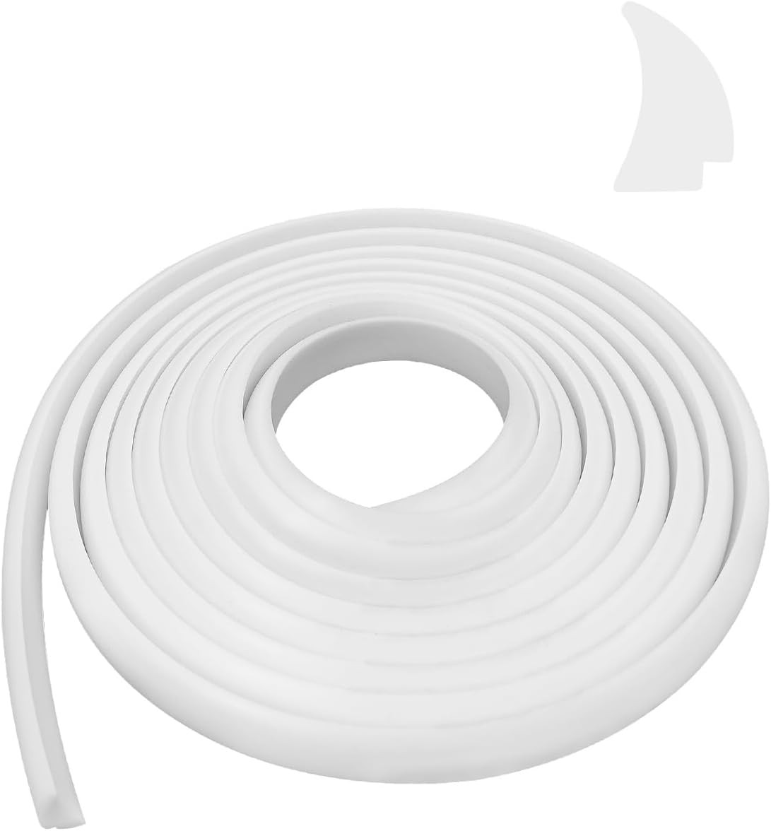 White RV Window Seal Strip 1/2″x1/4″ Silicone Rubber Weather Strip 40Ft