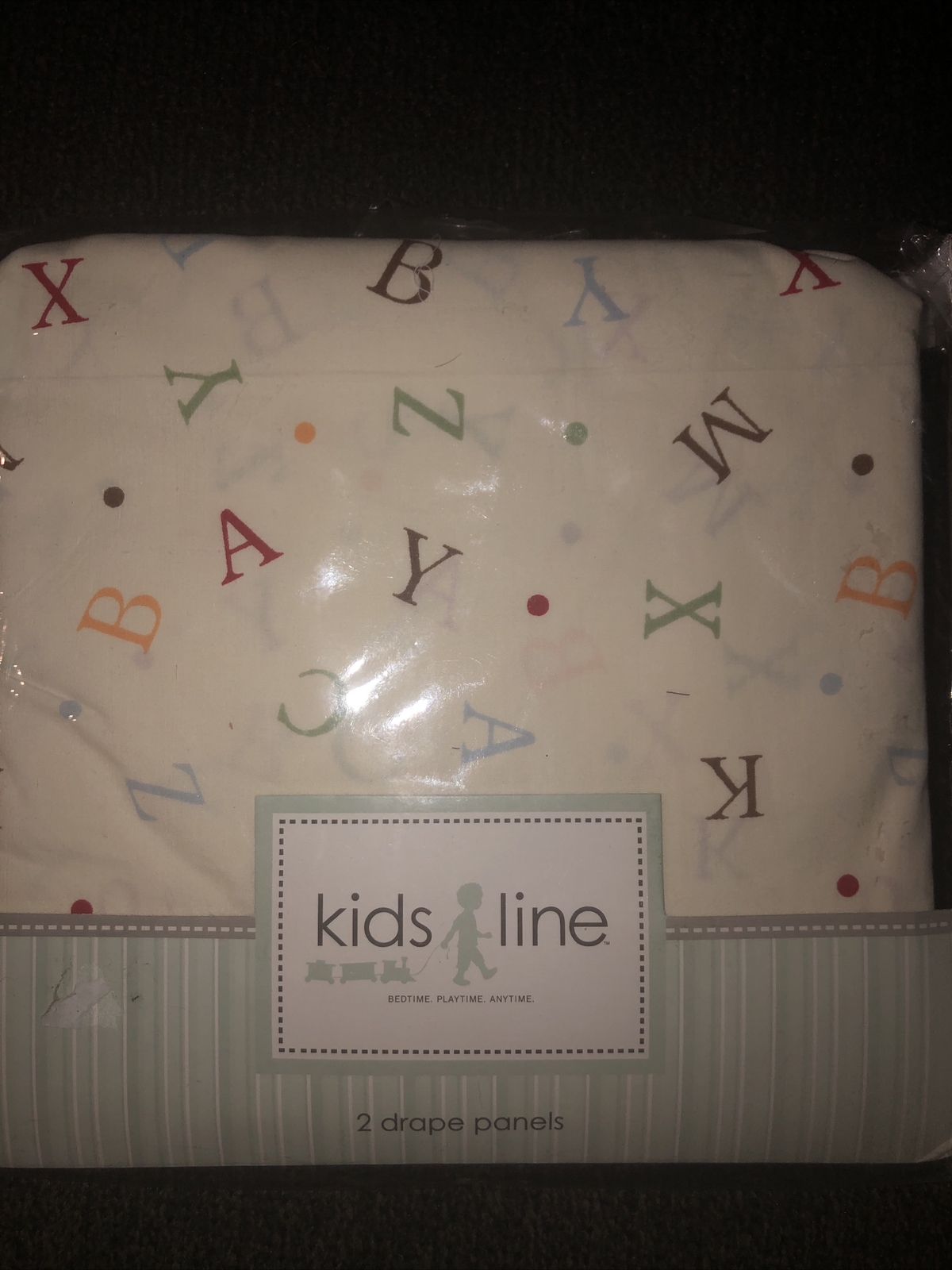Kidsline My First ABC Drapes New 2 Panels With Tie Backs